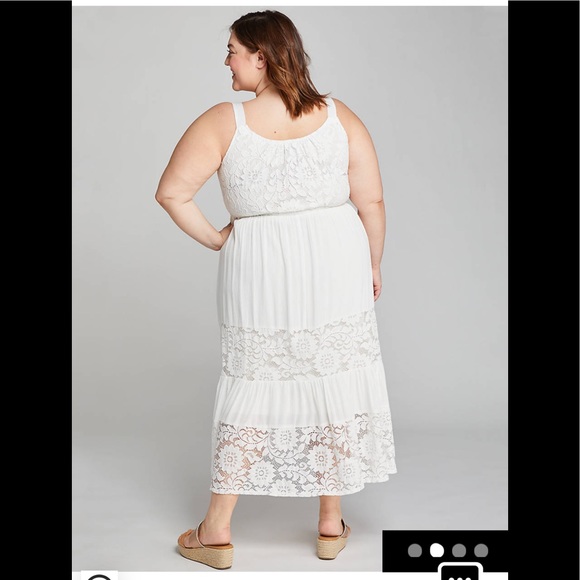 🫐💙🆕LB Lace Inset Midi - Picture 2 of 5